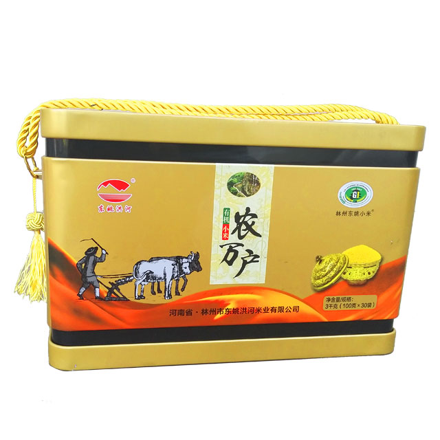 东姚洪河有机小米 钛金礼盒装